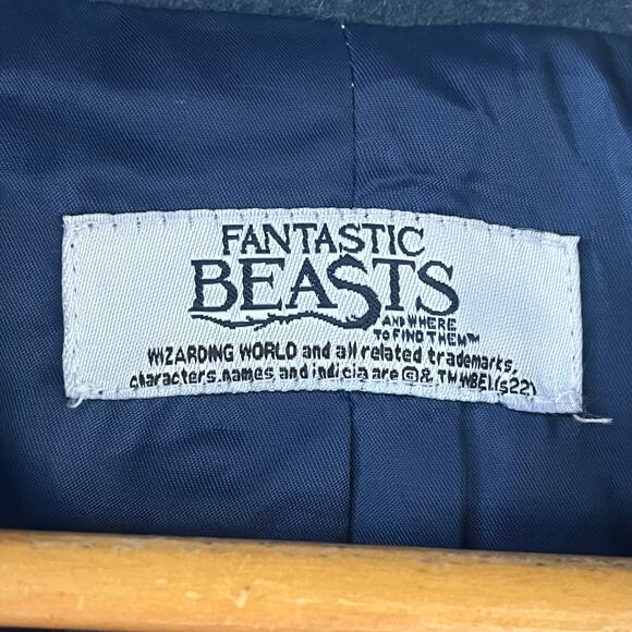 Fantastic Beasts Men's Newt Scamander Blue Wool Blend Overcoat Size S - Picture 10 of 11